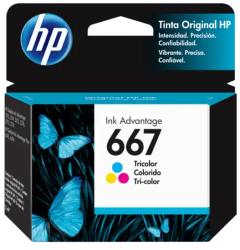HP 667 Tri-Color Original Ink Cartridge